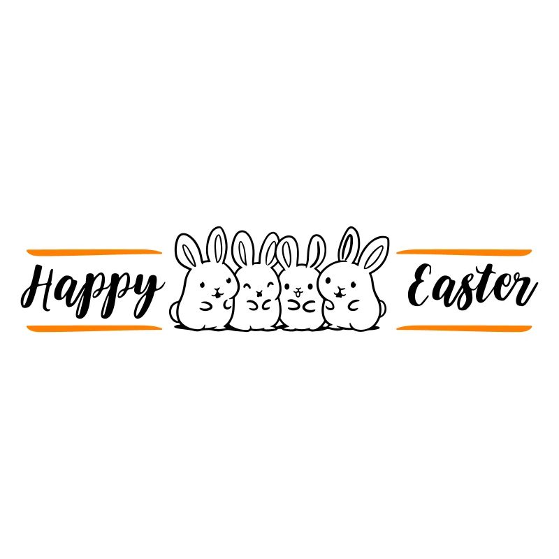 Équipe des lapins de Joyeuses Pâques