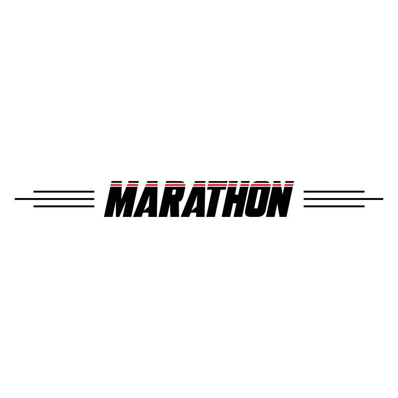Ligne de course de marathon