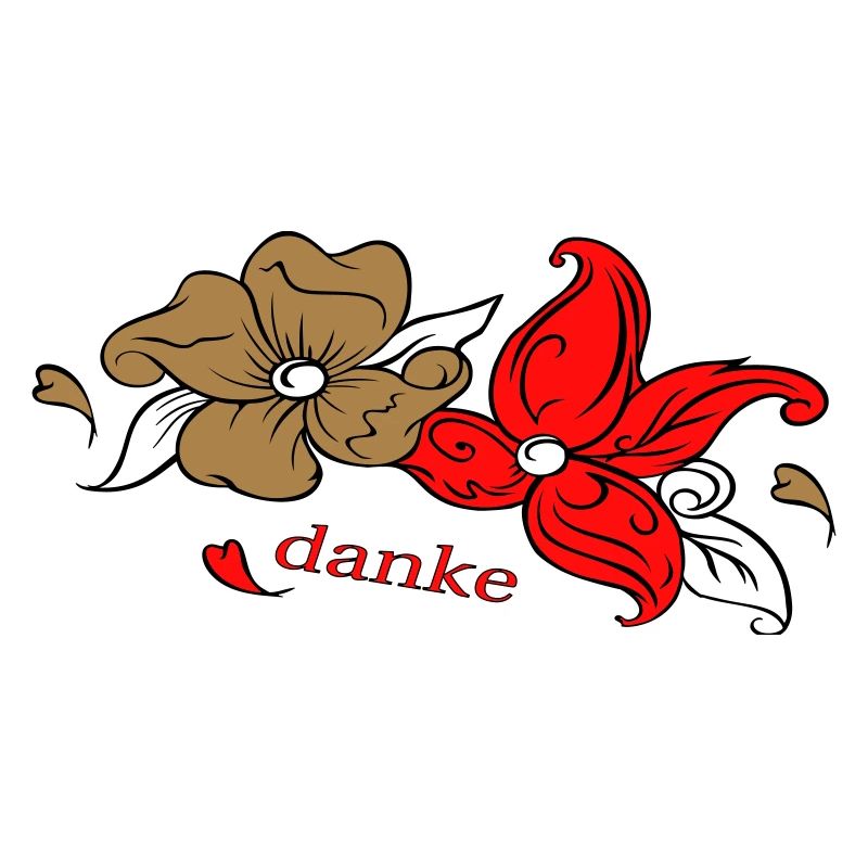 Flower greeting Thank you