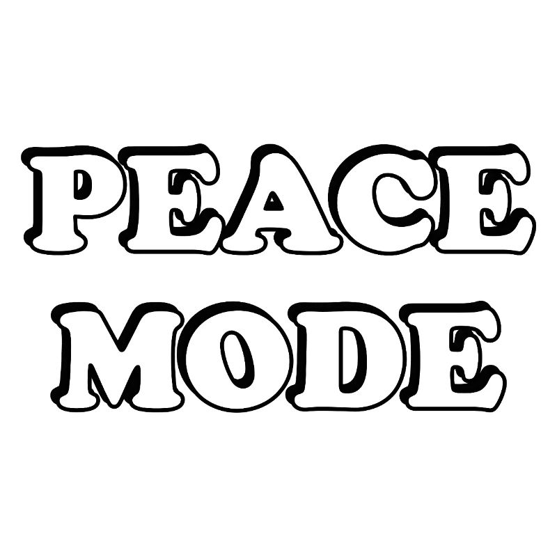 Peace Mode Bold Typography Tee