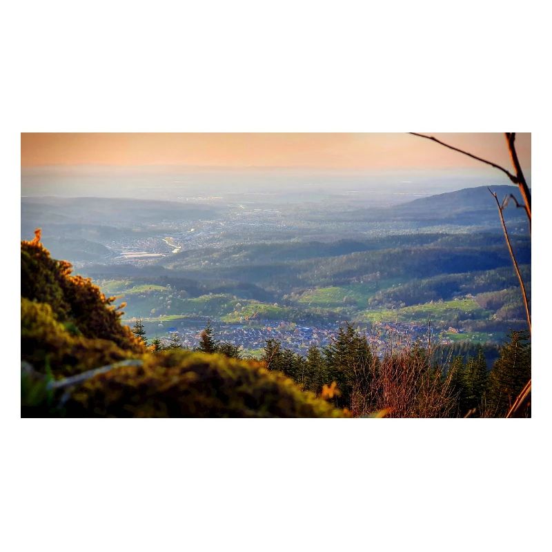 Abendpanorama Berglandschaft