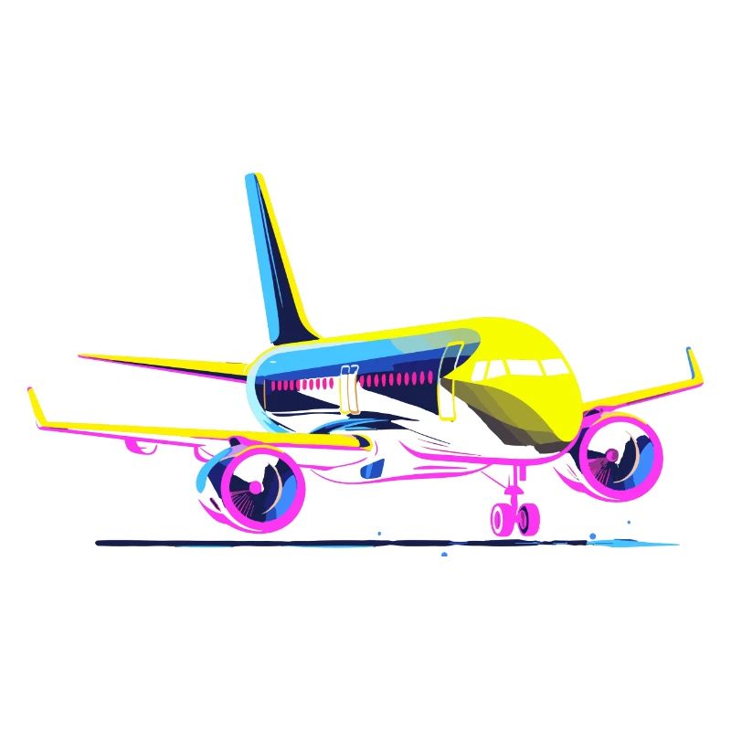 Style de dessin animé d’avion