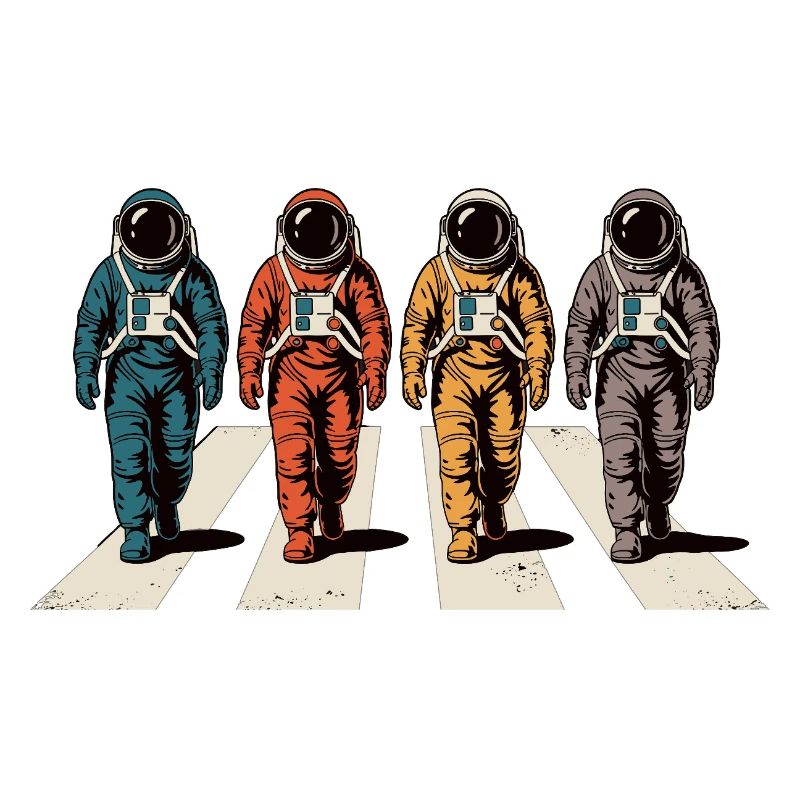 Astronaut Zebra Stripe Retro Space Astronaut