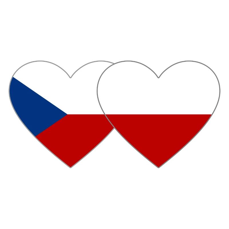 République tchèque Pologne Drapeau large