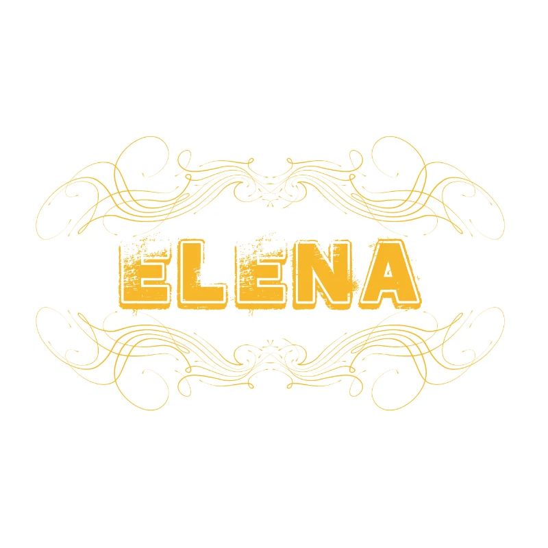 ELENA lettering decorated