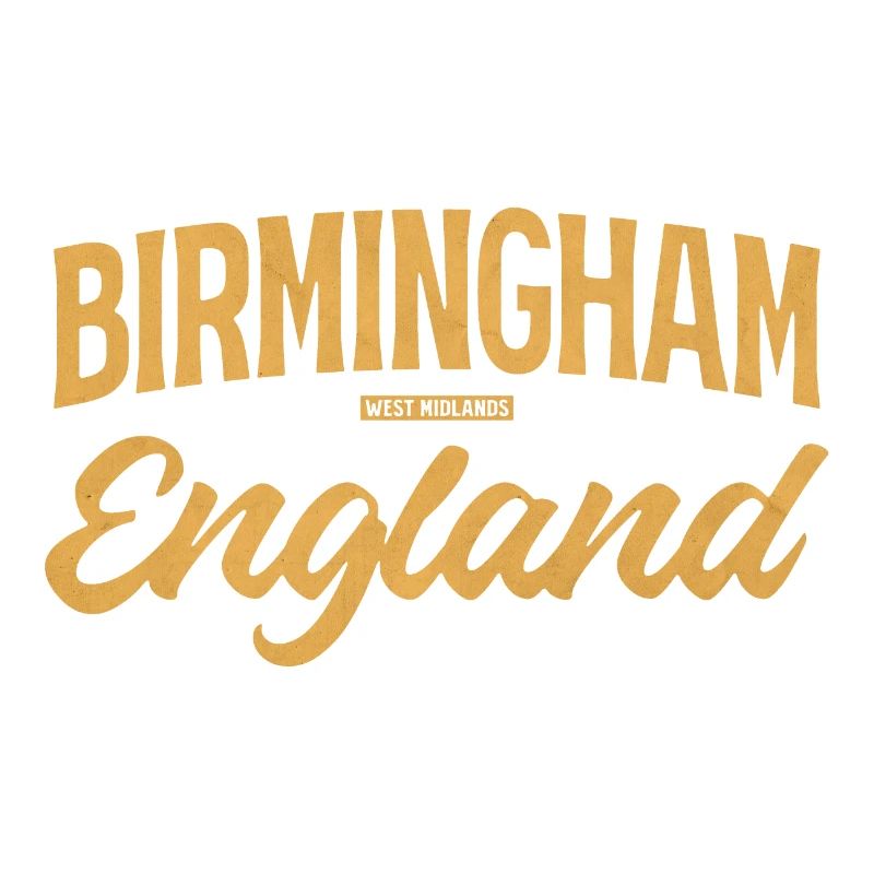Birmingham England Vintage Script