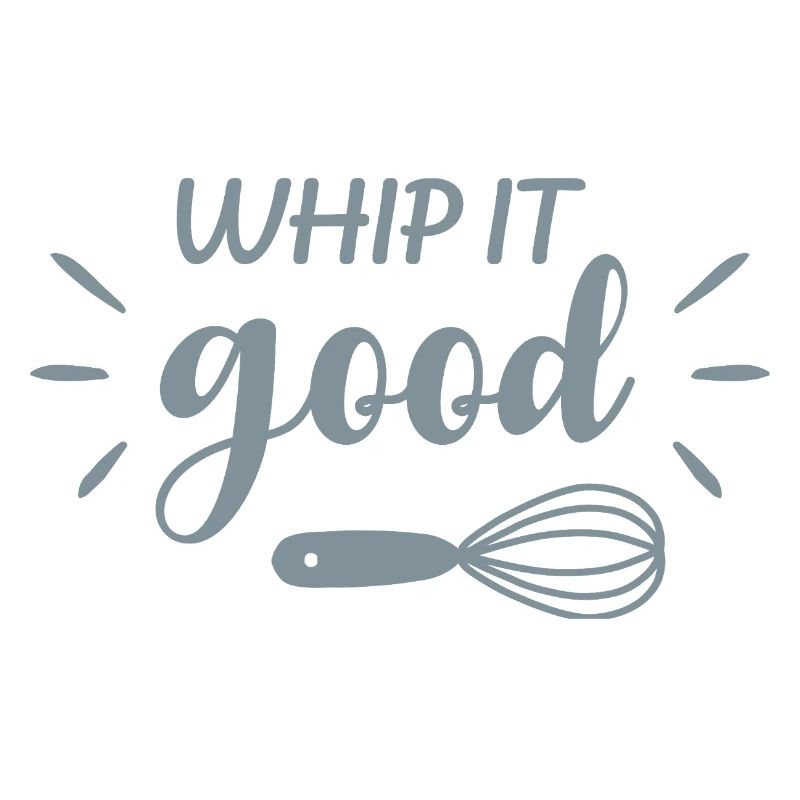 Whip It Good Drôle Baking Citation Retro Design