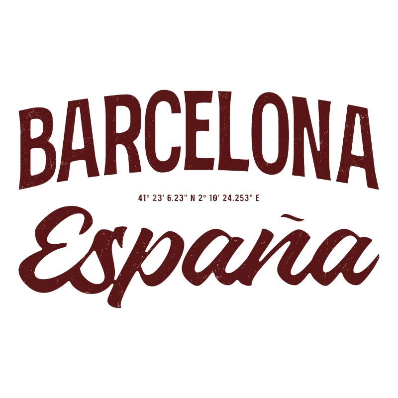 Barcelona Spanien Script Logo