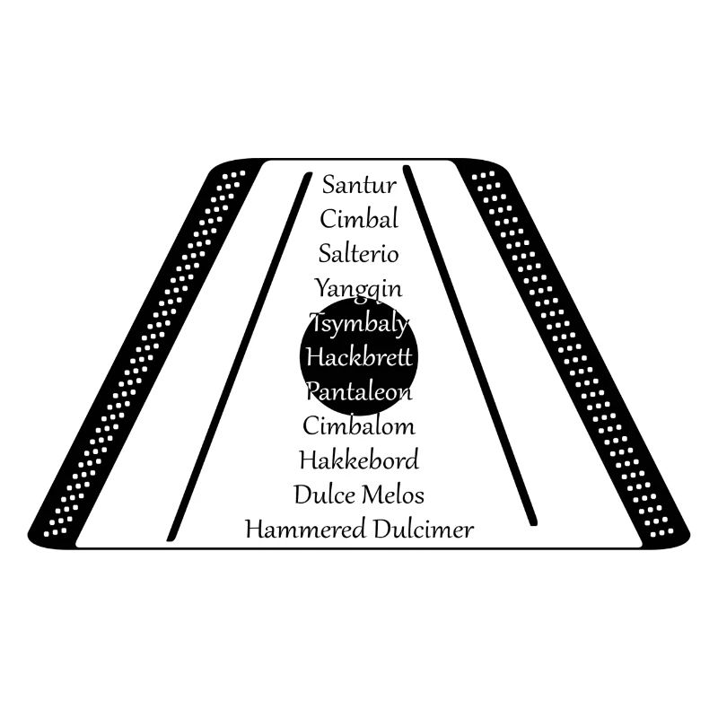 Dulcimer black n white