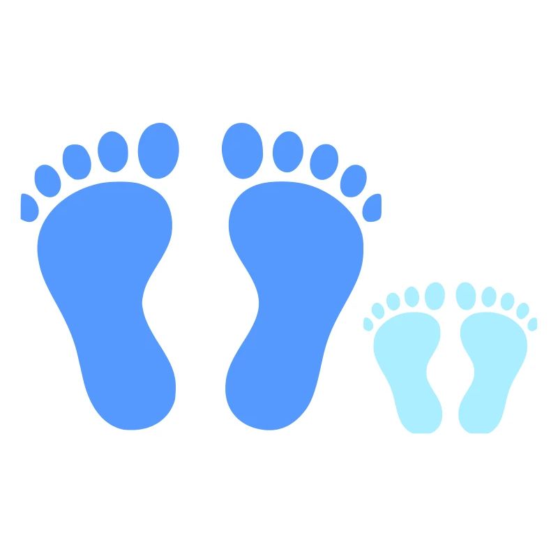 Family Footprints Common Walk Vector