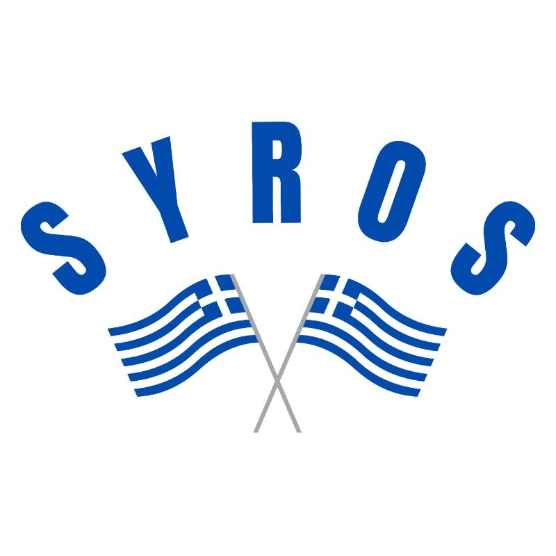 Drapeaux grecs de Syros