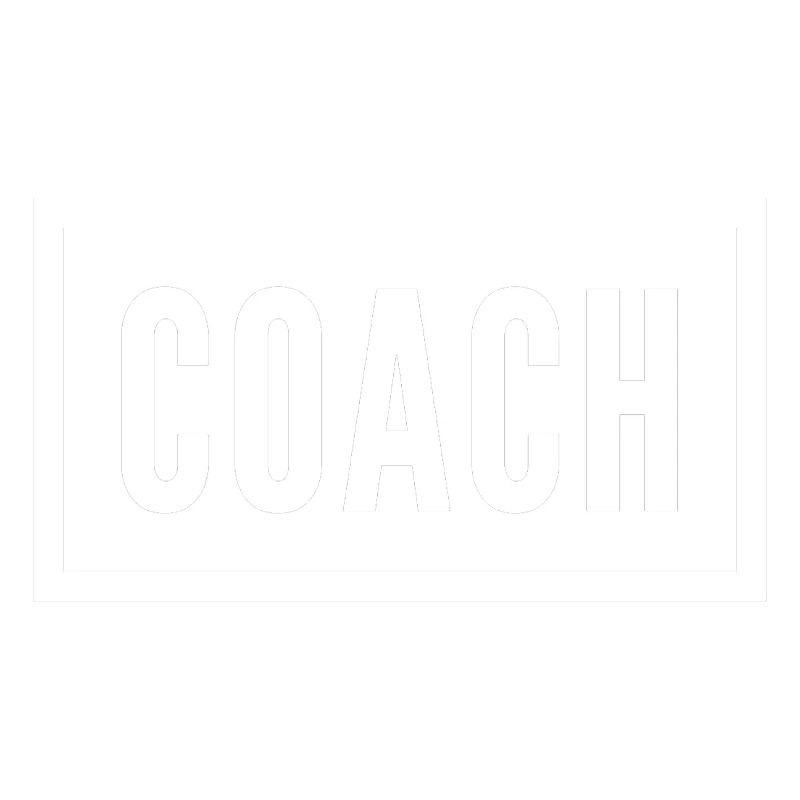 Coach Buchstabe Monogramm Design