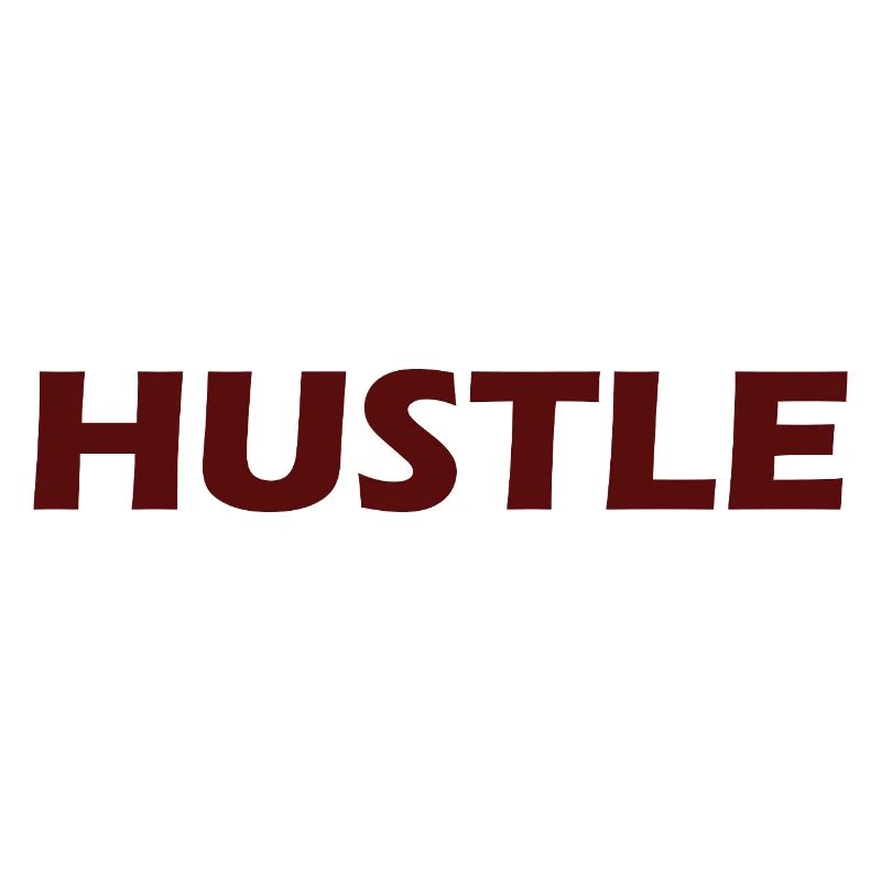 Conception typographique audacieuse Hustle