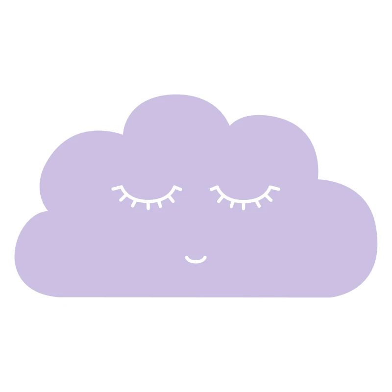 Cloud with sleeping face