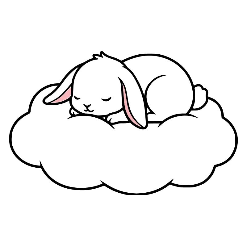 Rêve du Lapin endormi sur un nuage