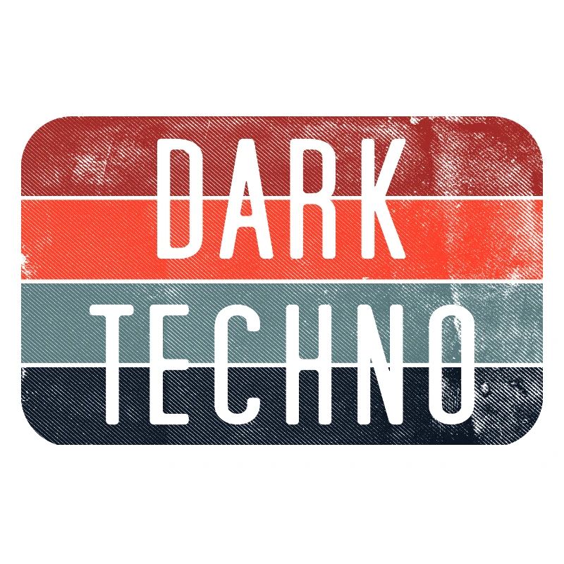 Dark Techno Retro Logo Tee