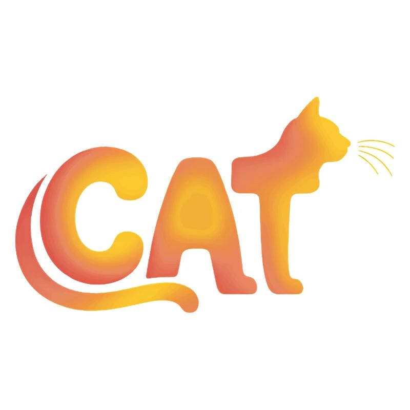 Chat - Logo de chat mignon