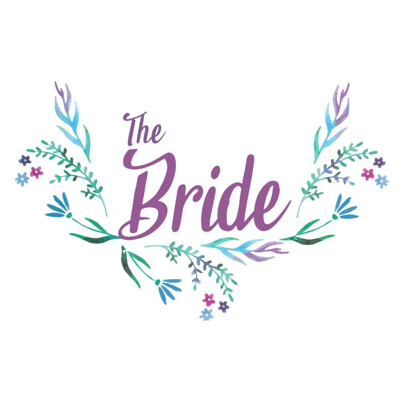 Conception de mariage avec guirlande de fleurs pour la mariée