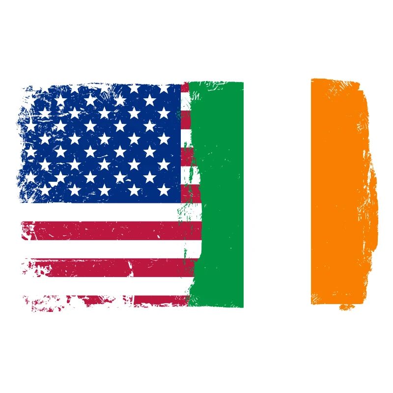 Fusion de drapeaux : étoiles et trèfle