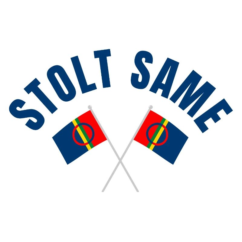 Proud Sami – Drapeaux croisés