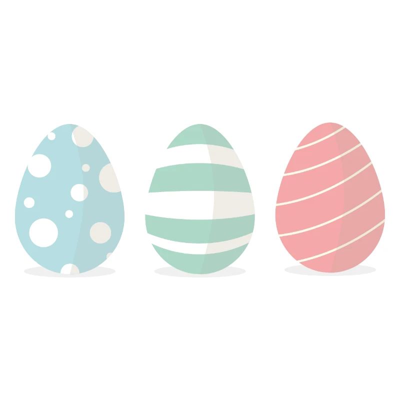 Three Easter eggs