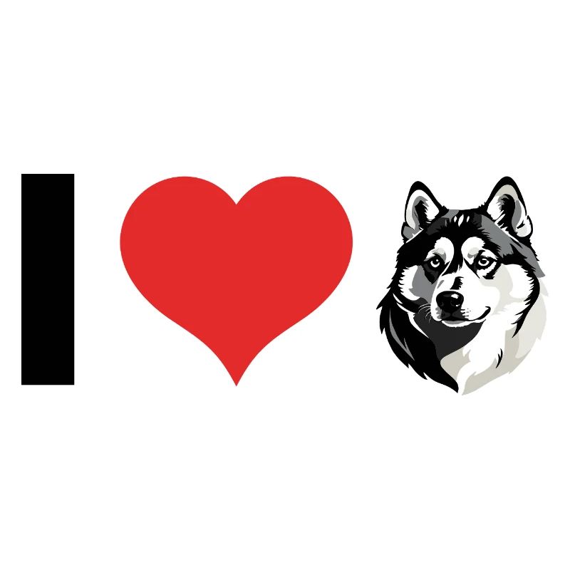 Husky mignon - Conception de chien de compagnie