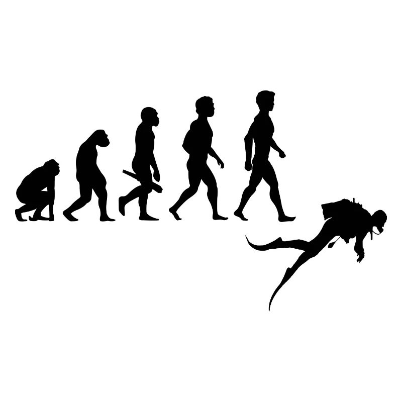 Diver diving diver diving underwater evolution