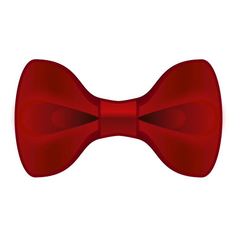 Plain Red Bow Tie