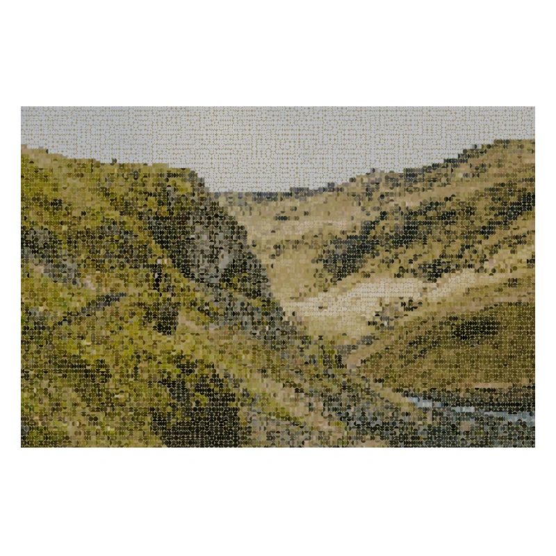 Desert River Valley Landscape