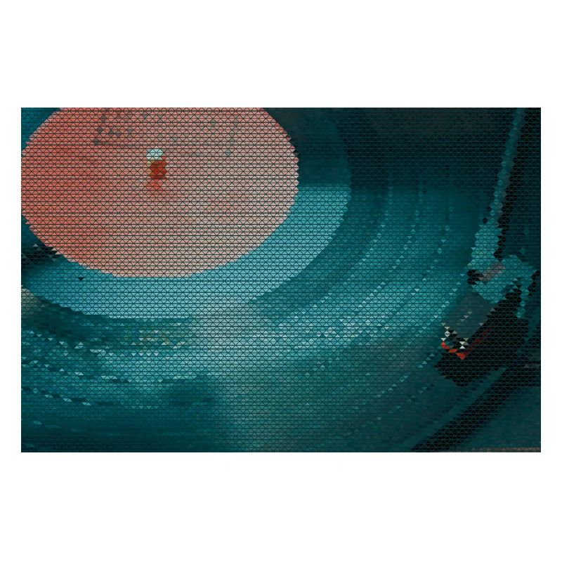 Turntable in a triangle pattern