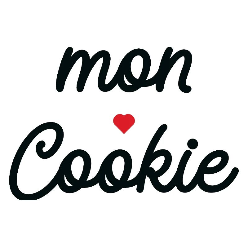 My Heart Cookie — Black Soft Typography