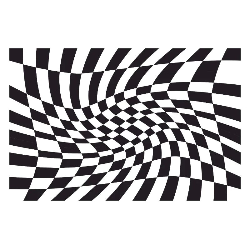 Spirale optique à checker déformé