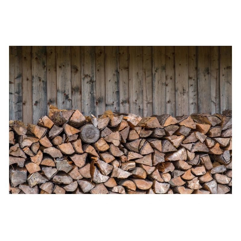 Rustic Wood Stack Nature Look - Poster