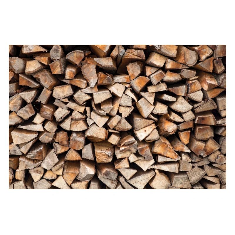 Rustic Wood Stack Firewood Poster