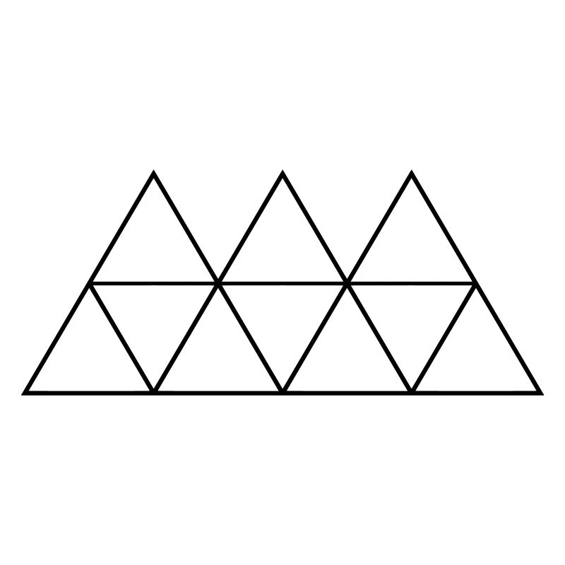 Géométrie Triangle Outlines conceptions rondes