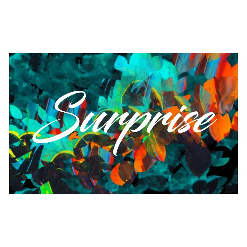 Surprise Colorée Feuillages Script