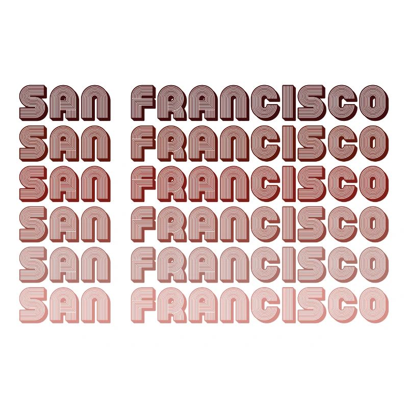 San Francisco Grid Gradient Pattern