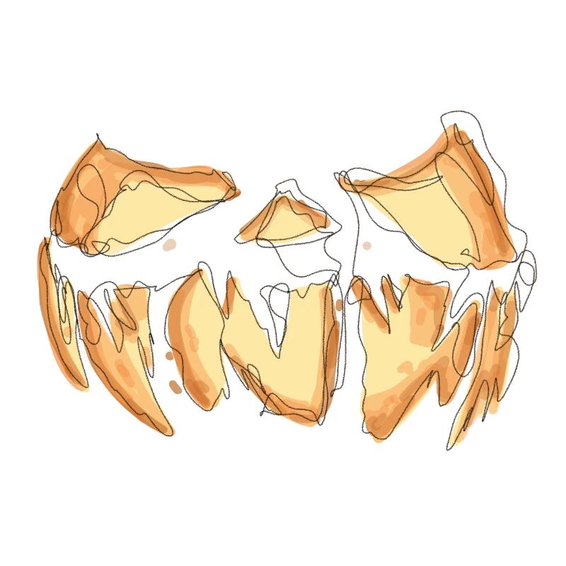 Pumpkin Face Halloween Scribble
