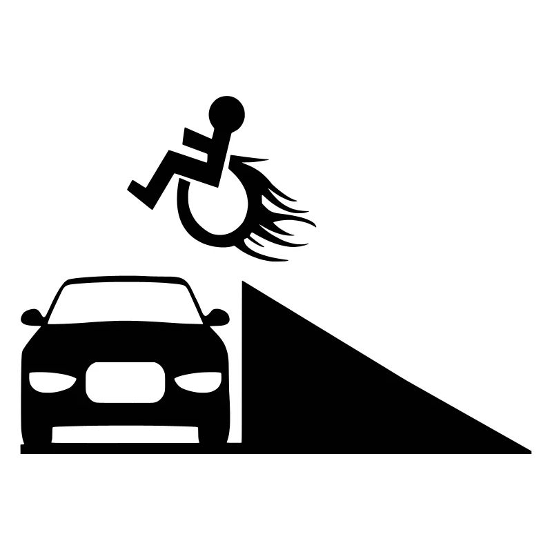 Rollstuhlfahrer springt über eine Rampe #