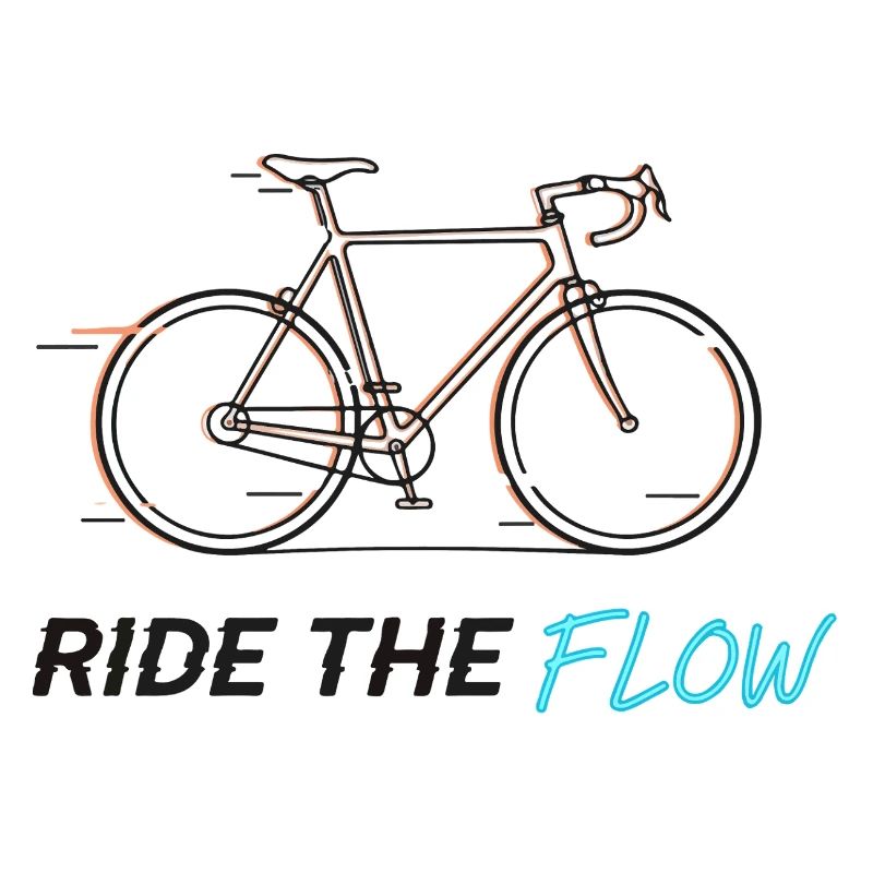 Ride the Flow Bicycle Tee