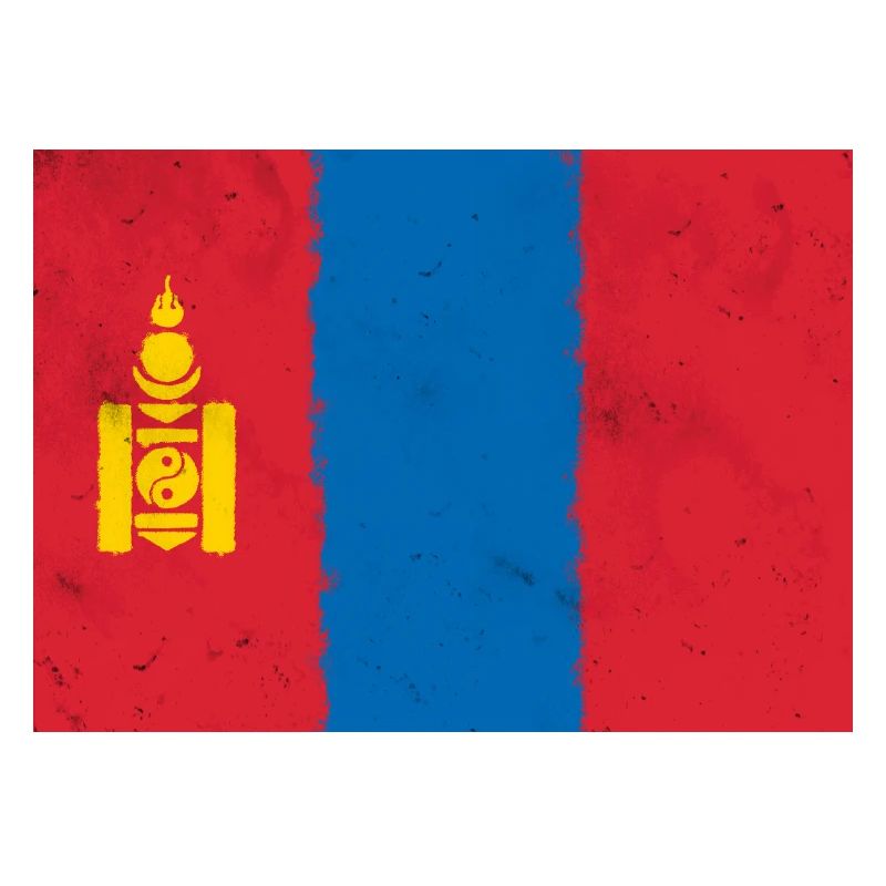 Drapeau de la Mongolie