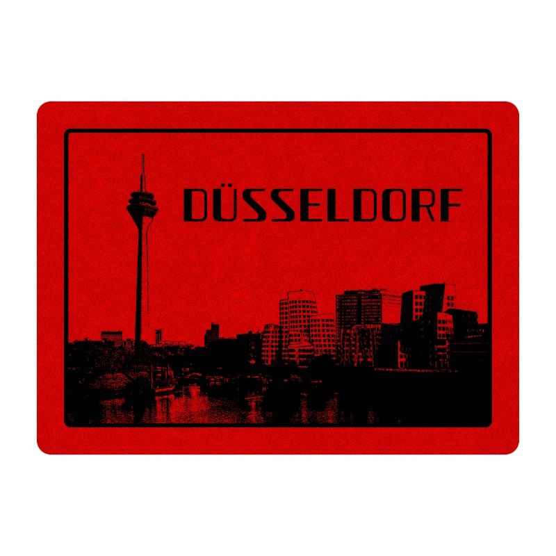 Duesseldorf Skyline Red Edition