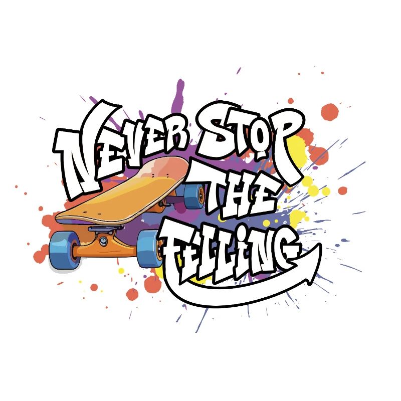 Skateboard Graffiti Motivation Design
