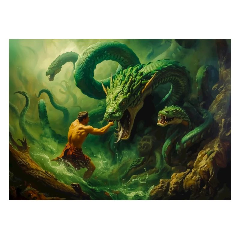 Heracles Battles the Hydra of Lerna