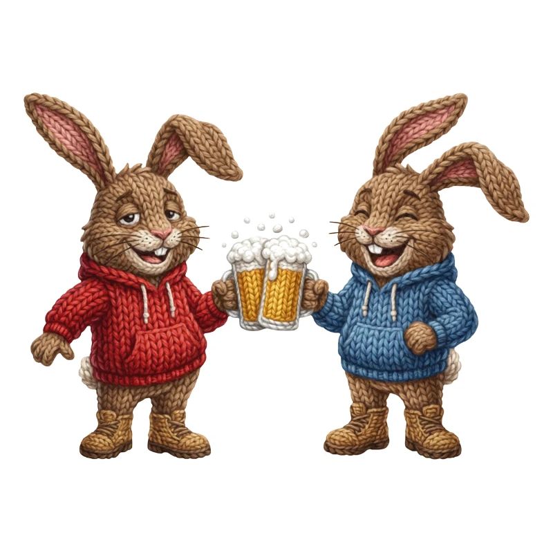 Easter Bunny Beer Bunny Party Celebrate Cheers Easter