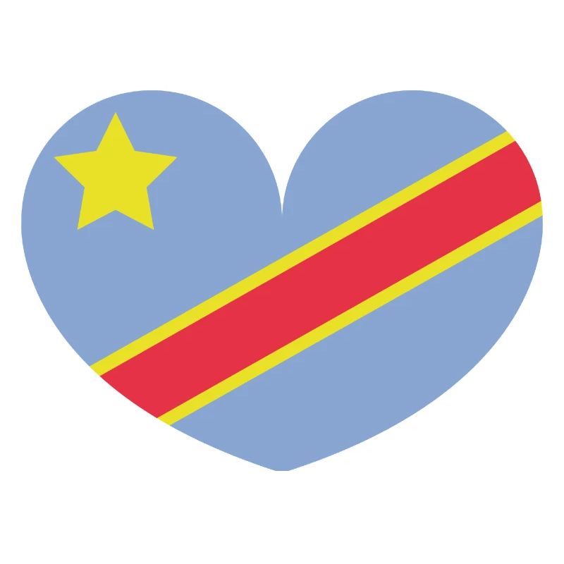 Congo heart flag