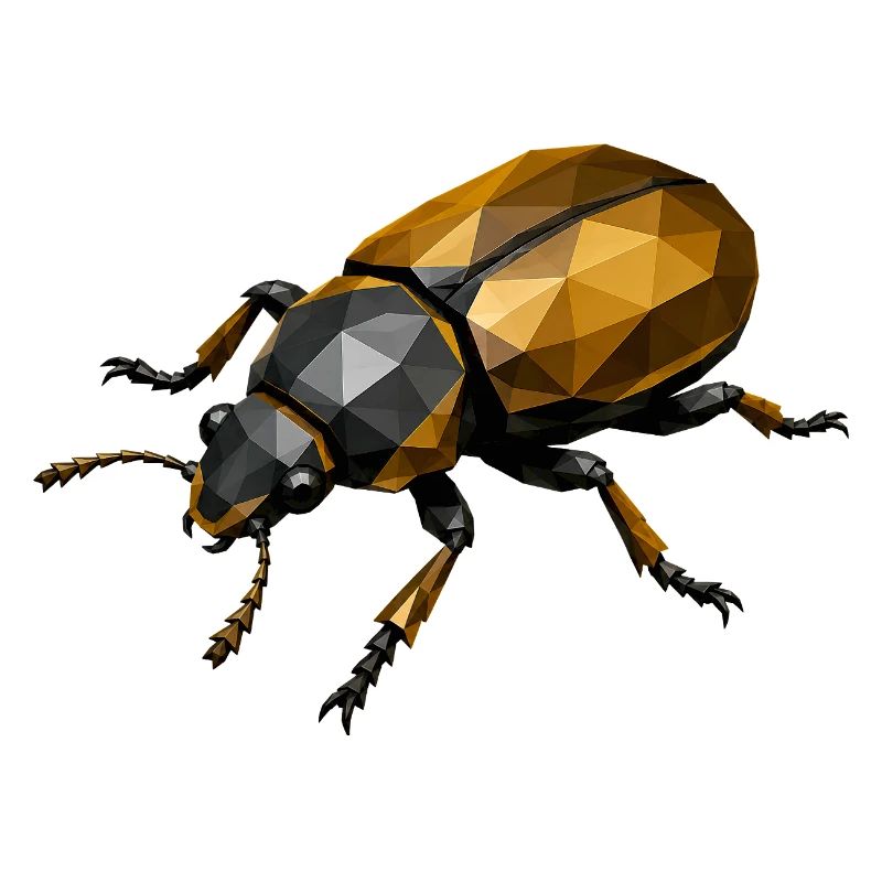 Geometric Low-Poly Insect