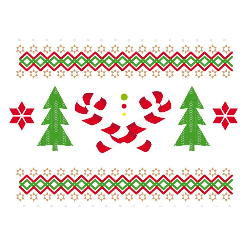 Modèles de canne à sucre pour Noël