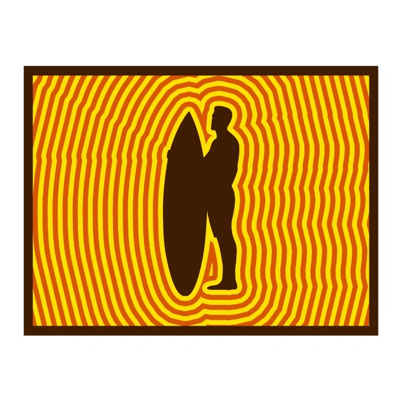 Surf Silhouette – Retro Wave Energy