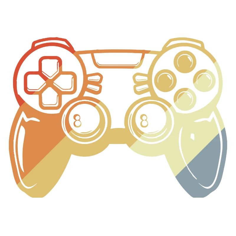 Vintage Gaming Controller Sketch